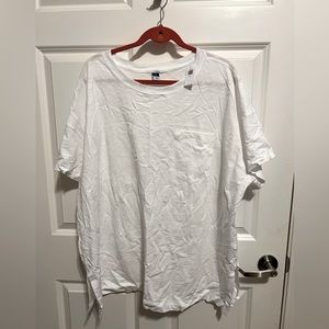 White tshirt tunic